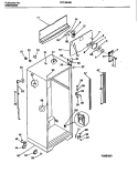 CABINET W / FAN ASSEMBLY Diagram and Parts List for FRT18NNBW0  Frigidaire Refrigerator
