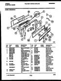 BACKGUARD Diagram and Parts List for CEC4S6WXD  Gibson Range