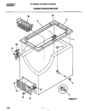 CABINET / CONTROLS / SHELVES Diagram and Parts List for GFC05M3EW1  Gibson Freezer