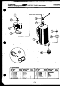 COMPRESSOR Diagram and Parts List for M316C2QB  Kelvinator Air Conditioner