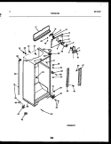 CABINET PARTS Diagram and Parts List for GTN217BH5  Frigidaire Refrigerator