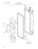 REFRIGERATOR DOOR Diagram and Parts List for E23CS78EPS3  Electrolux Refrigerator