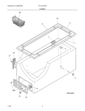 CABINET Diagram and Parts List for FFC13C4CW2  Frigidaire Freezer