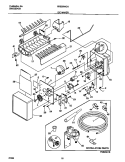 ICE MAKER Diagram and Parts List for FRS26WGHW3  Frigidaire Refrigerator
