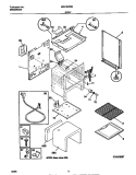BODY Diagram and Parts List for MGF324WESB  Frigidaire Range