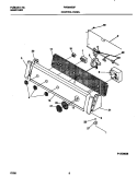 CONTROL PANEL Diagram and Parts List for FWS645GFT1  Frigidaire Washer