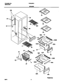 SHELVES Diagram and Parts List for FRS20ZRGW9  Frigidaire Refrigerator