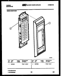 CONTROL PANEL Diagram and Parts List for 56-4277-10-03  Tappan Microwave
