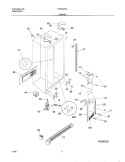 CABINET Diagram and Parts List for FRS20ZRGB6  Frigidaire Refrigerator