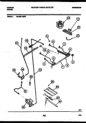 BURNER, MANIFOLD AND GAS CONTROL Diagram and Parts List for 72-3651-00-04  Tappan Range