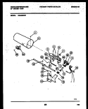 BURNER, IGNITER AND VALVE Diagram and Parts List for DG400SXW1  Frigidaire Dryer