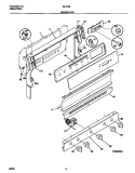 BACKGUARD Diagram and Parts List for 30-3152-00-04  Tappan Range