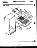 SHELVES AND SUPPORTS Diagram and Parts List for FPI17TFH0  Frigidaire Refrigerator