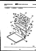 CONSOLE AND CONTROL PARTS Diagram and Parts List for DG640KXH1  Frigidaire Dryer