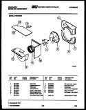 AIR HANDLING PARTS Diagram and Parts List for AR24NS8F2  Frigidaire Air Conditioner