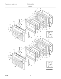 DOORS Diagram and Parts List for EW30EW65GS2  Electrolux Range