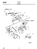 CONTROL Diagram and Parts List for FRS20WRHW6  Frigidaire Refrigerator