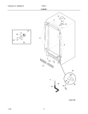 CABINET Diagram and Parts List for FMR14  Electrolux Freezer