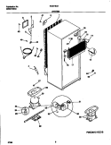 SYSTEM Diagram and Parts List for F44N18CED4  Frigidaire Refrigerator