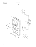 DOOR Diagram and Parts List for GFU17M4GW2  Gibson Freezer