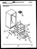 SHELVES AND SUPPORTS Diagram and Parts List for FPES18TLF3  Frigidaire Refrigerator