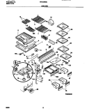 SHELVES Diagram and Parts List for FRT20NGCD7  Frigidaire Refrigerator