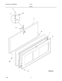 DOOR Diagram and Parts List for CF137  Frigidaire Freezer