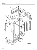 CABINET, FAN ASSEMBLY Diagram and Parts List for FRT19PRBW2  Frigidaire Refrigerator