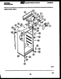 CABINET PARTS Diagram and Parts List for GTL175BH1  Frigidaire Refrigerator