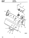 CONTROL PANEL Diagram and Parts List for GWS223RFS0  Gibson Washer