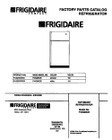 COVER Diagram and Parts List for F44Q20CBW0  Frigidaire Refrigerator