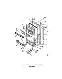 FOOD DOOR PANELS Diagram and Parts List for FPIM18ML3  Frigidaire Refrigerator