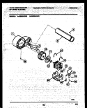 BLOWER AND DRIVE PARTS Diagram and Parts List for DE600ADW2  Frigidaire Dryer