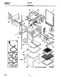 LOWER BODY Diagram and Parts List for TGO356BCDB  Tappan Range