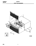 CABINET FRONT & WRAPPER Diagram and Parts List for FAC056W7A7  Frigidaire Air Conditioner