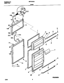 DOOR Diagram and Parts List for MRT21NSGD2  Frigidaire Refrigerator