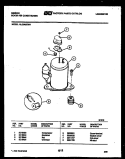 COMPRESSOR PARTS Diagram and Parts List for AL05A5EWA  Gibson Air Conditioner