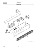 CONTROL PANEL Diagram and Parts List for PLEB30T8CCA  Frigidaire Wall Oven