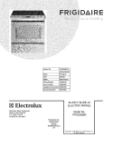COVER Diagram and Parts List for FPES3085KFA  Frigidaire Range
