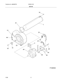 MOTOR Diagram and Parts List for GGR341CS0  Gibson Dryer