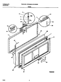 DOOR Diagram and Parts List for F81M185BW0  Frigidaire Freezer