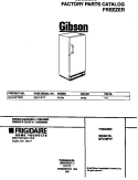 COVER Diagram and Parts List for GFU16F7FW1  Gibson Freezer