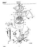 P12T0056 WSHR MTR, HOSE Diagram and Parts List for GWS645RHS0  Gibson Washer