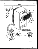SYSTEM AND AUTOMATIC DEFROST PARTS Diagram and Parts List for GTN198BH3  Frigidaire Refrigerator