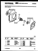 AIR HANDLING PARTS Diagram and Parts List for AC053L7A2  Frigidaire Air Conditioner