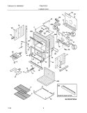 LOWER OVEN Diagram and Parts List for FEB30T5DCA  Frigidaire Wall Oven