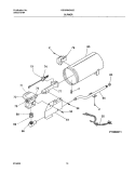 BURNER, VALVE Diagram and Parts List for GSGR642AS2  Frigidaire Dryer