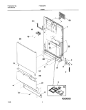 DOOR Diagram and Parts List for FDR252RBS1  Frigidaire Dishwasher