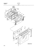 DOOR Diagram and Parts List for GLCS376ASB  Frigidaire Range