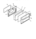 DOOR Diagram and Parts List for 30-3053-00-03  Tappan Range